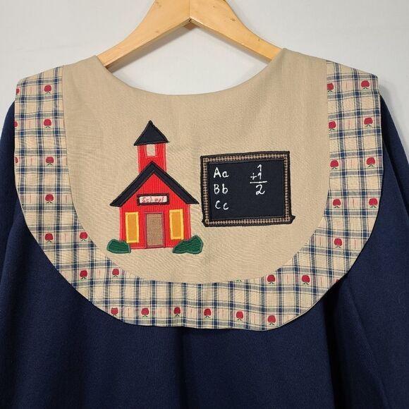 Hand Made One Of A Kind Teachers Apple Cardigan - Picture 11 of 11